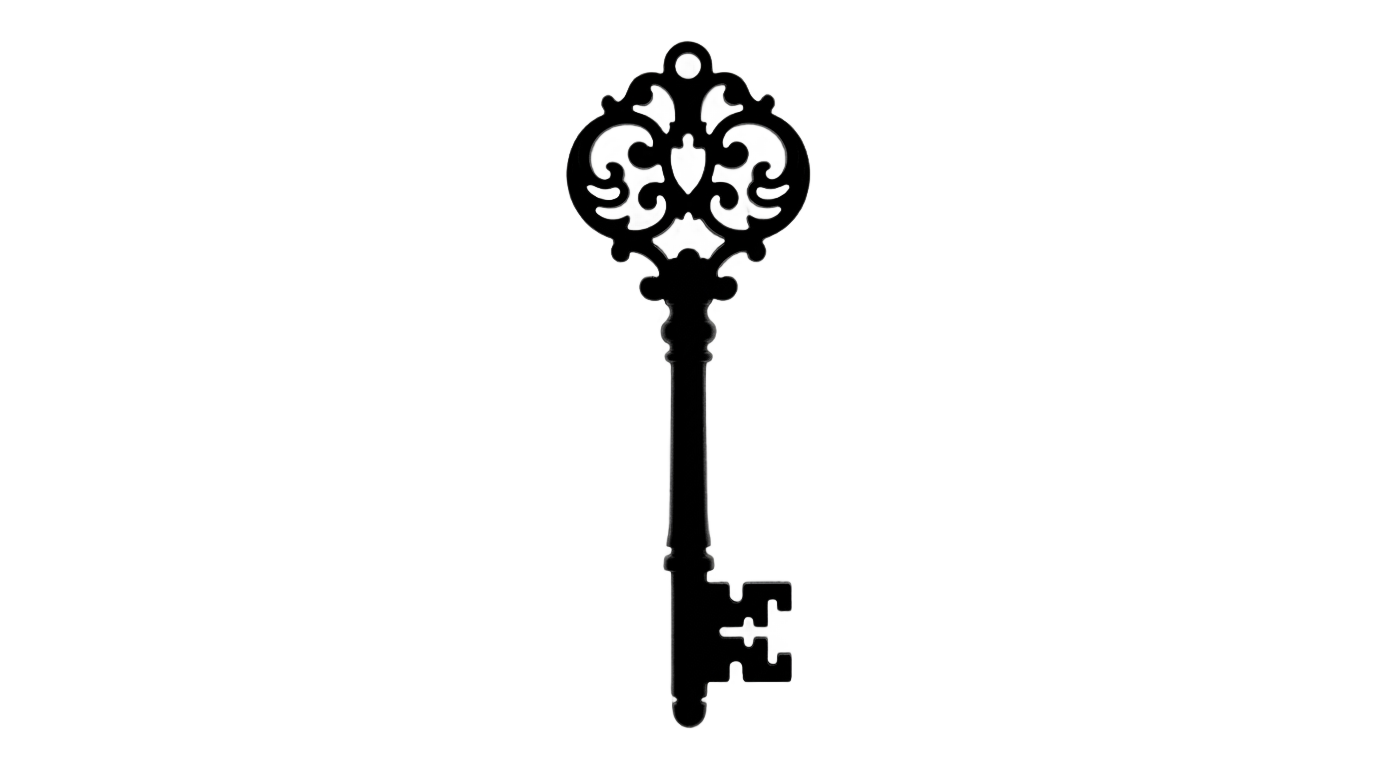 key clipart black and white png PNG transparent background