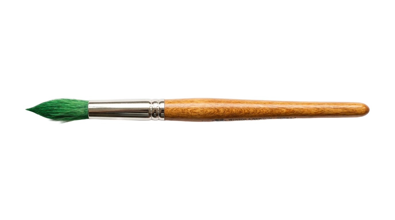 green paintbrush png PNG transparent background