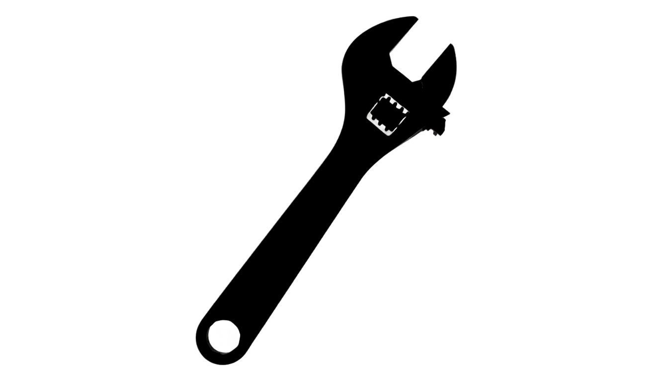 wrench silhouette png PNG transparent background