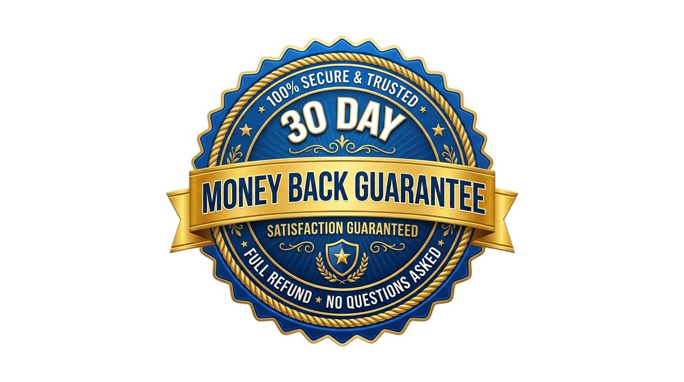 30 day money back guarantee badge png PNG transparent background