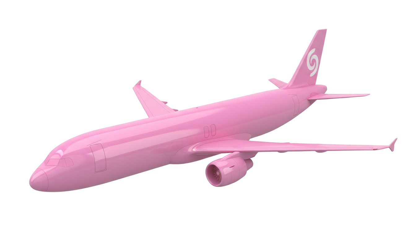 pink airplane png PNG transparent background