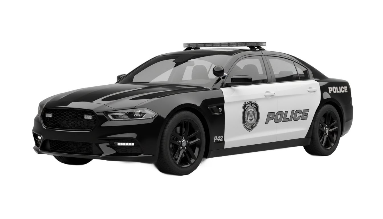 police car png PNG transparent background