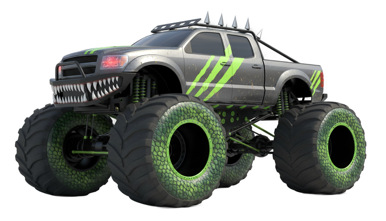 dinosaur monster truck png PNG transparent background