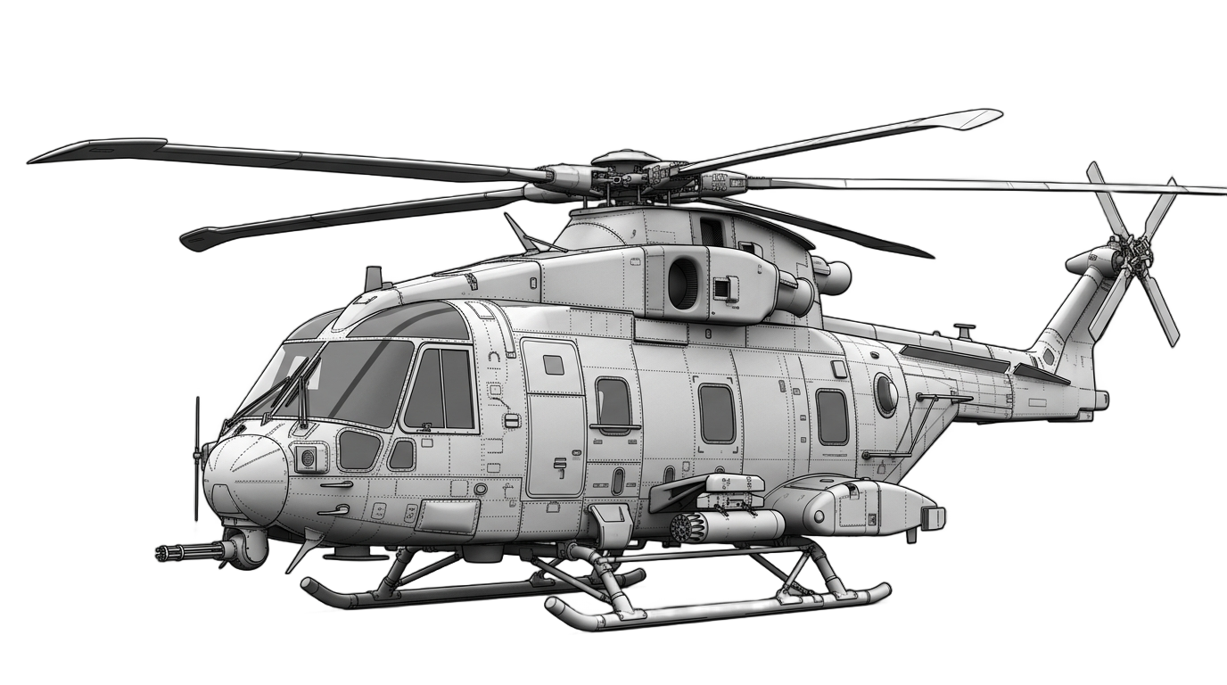 helicopter png black and white PNG transparent background