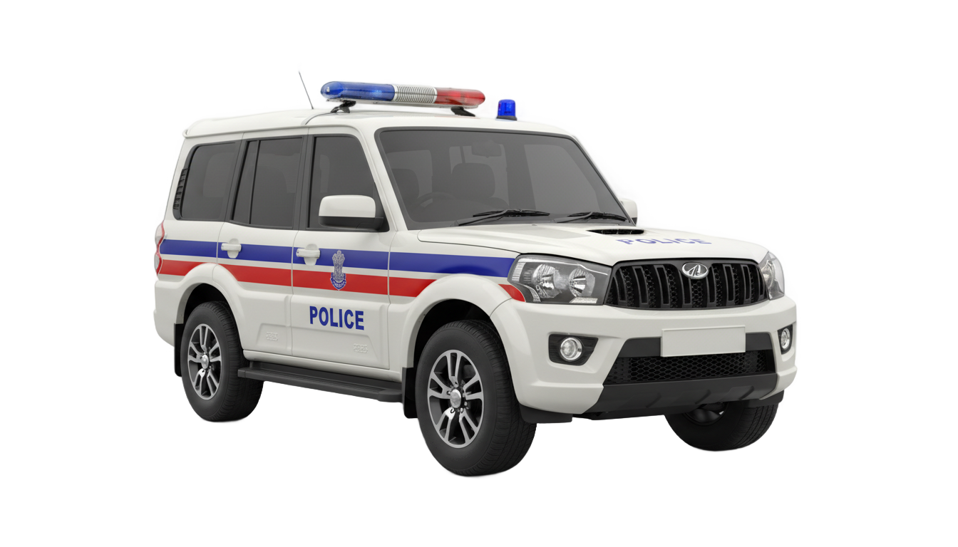 indian police car png PNG transparent background
