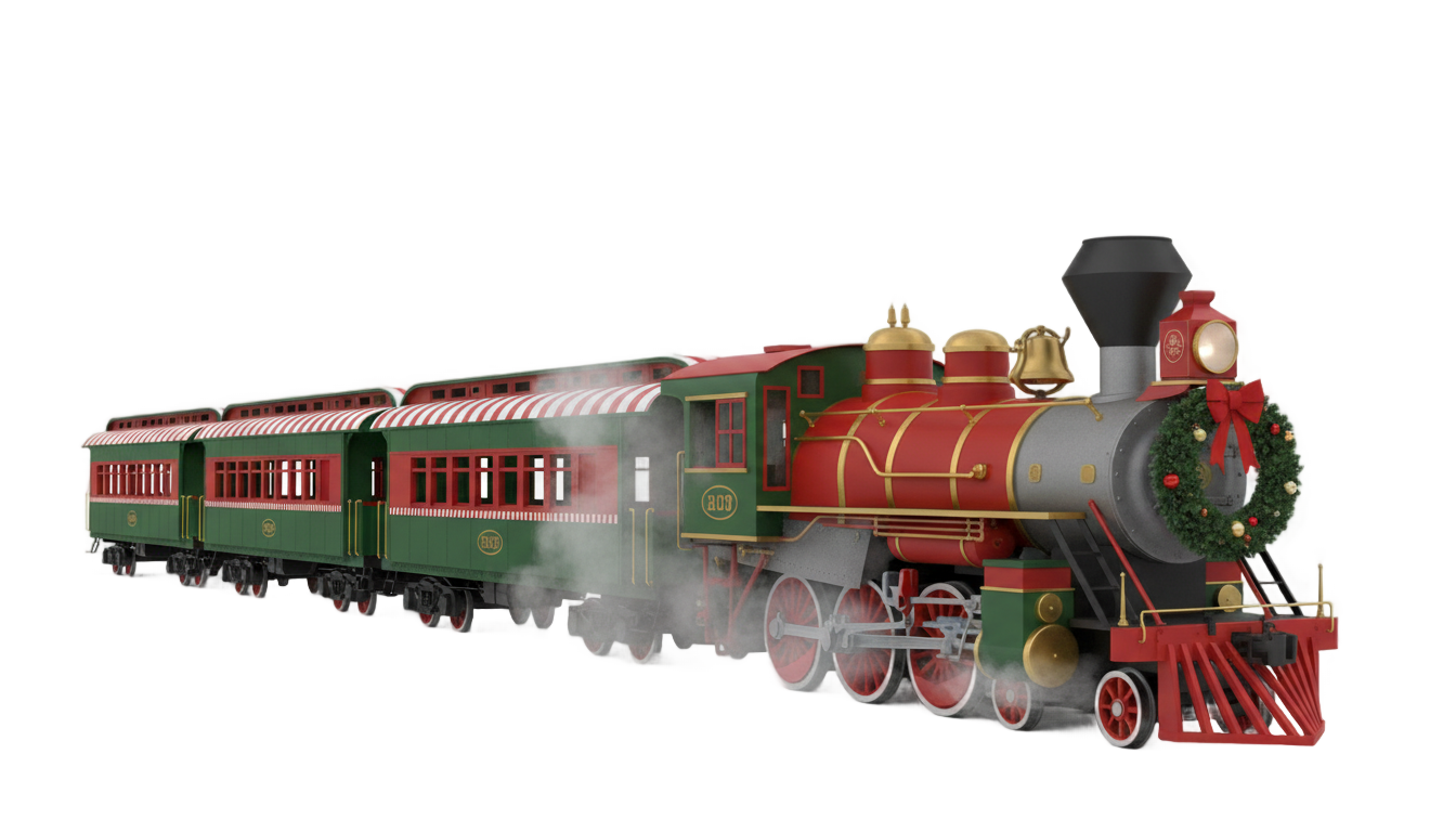 christmas train clipart png PNG transparent background