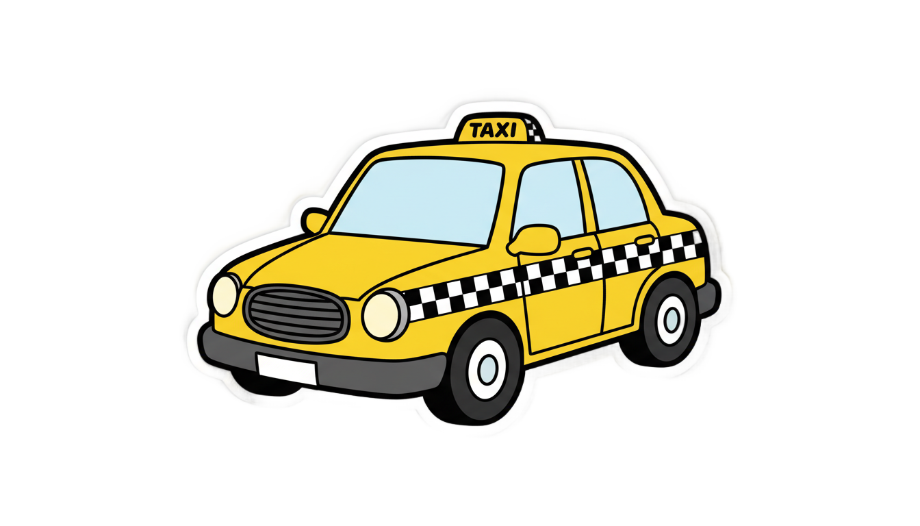 taxi emoji png PNG transparent background
