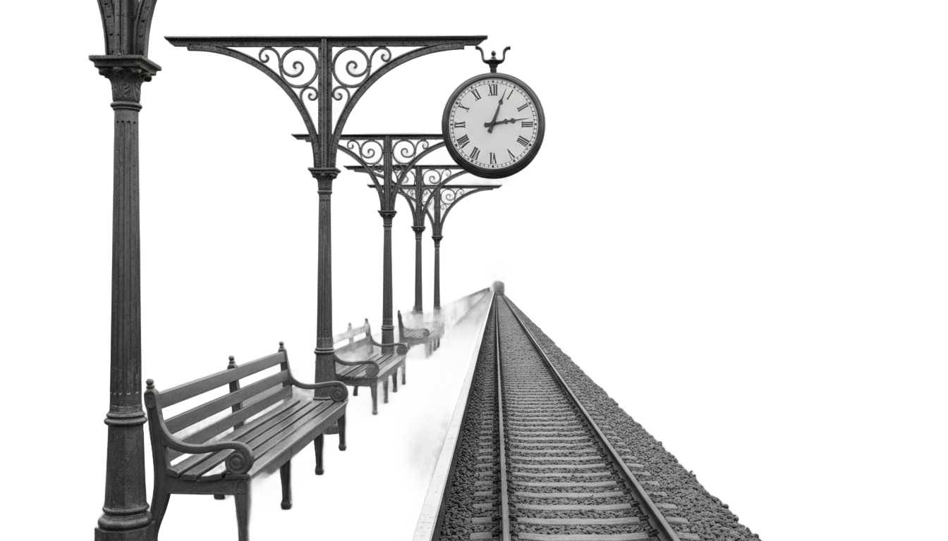 could be a train station kinda day png PNG transparent background