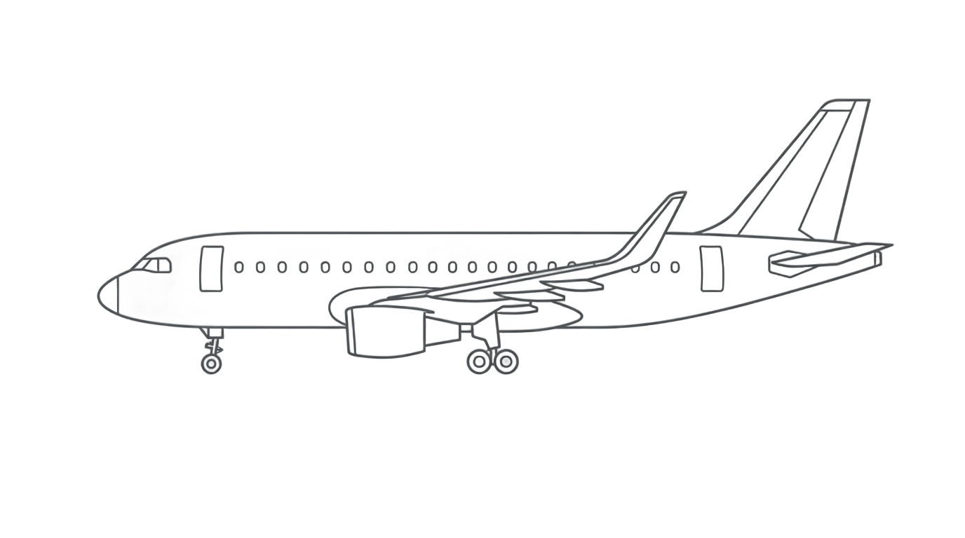 airplane line png PNG transparent background