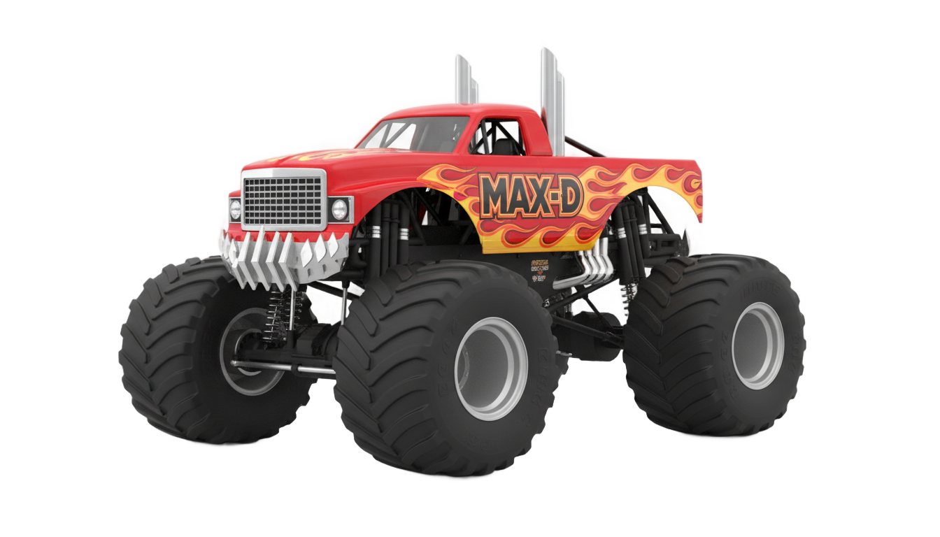 max d monster truck png PNG transparent background