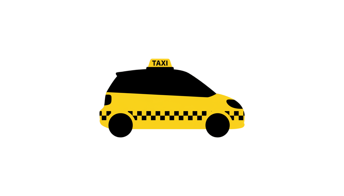 taxi car logo png PNG transparent background