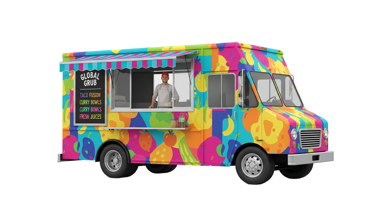 food truck png PNG transparent background