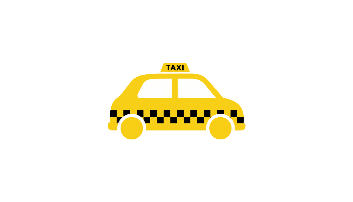 taxi car logo png PNG transparent background