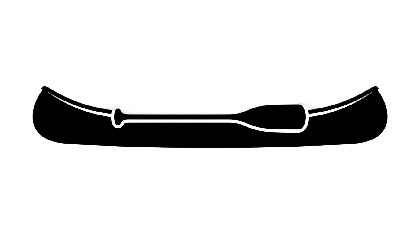 canoe silhouette png PNG transparent background