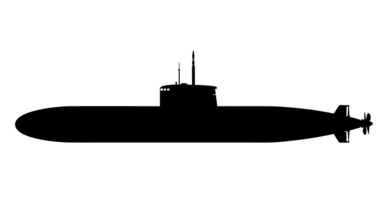 submarine silhouette png PNG transparent background