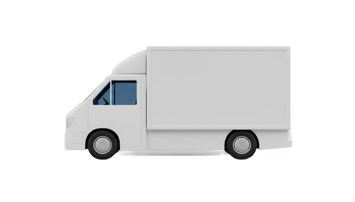 white truck icon png PNG transparent background