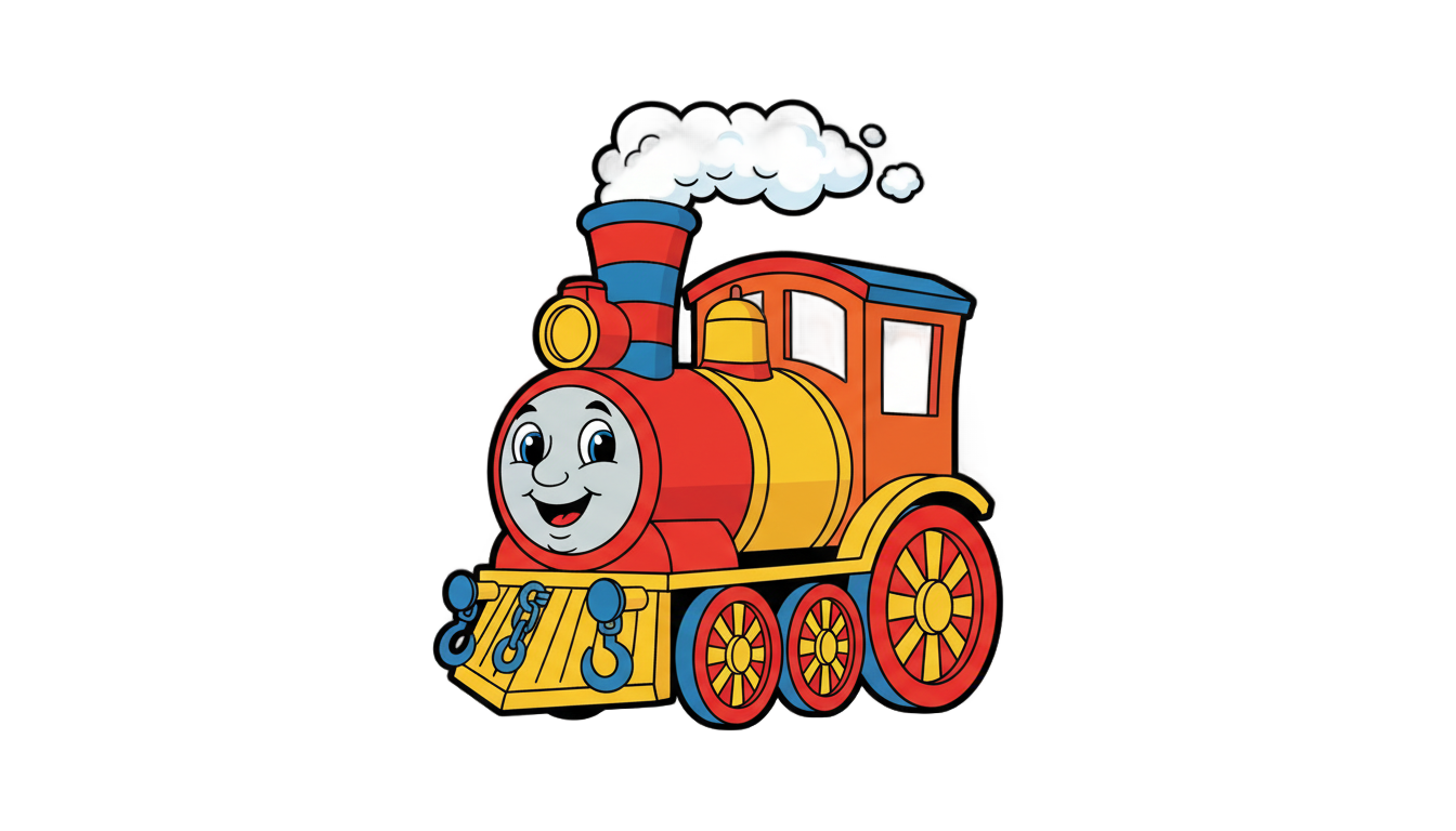 train animation png PNG transparent background