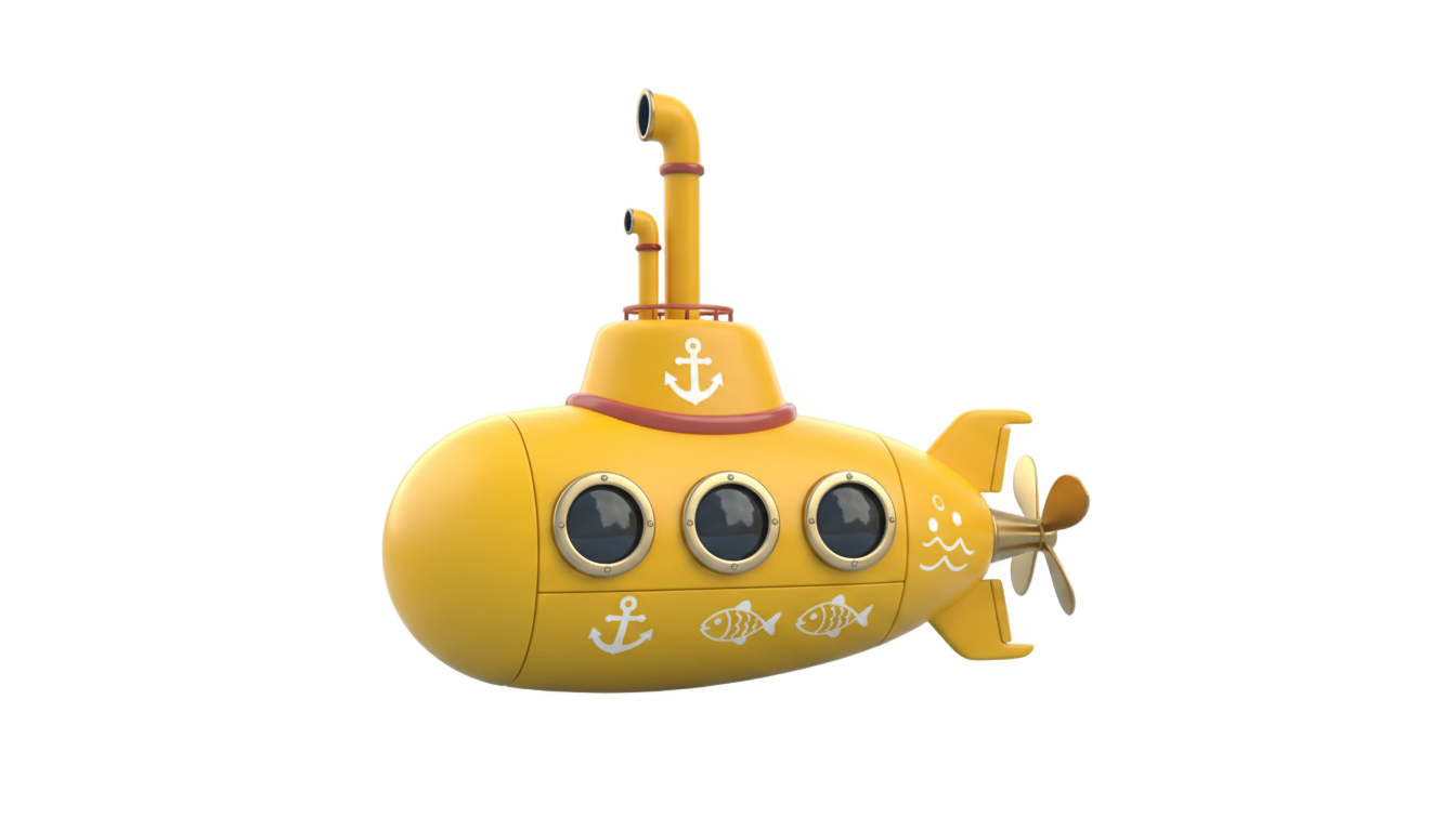 yellow submarine logo png PNG transparent background