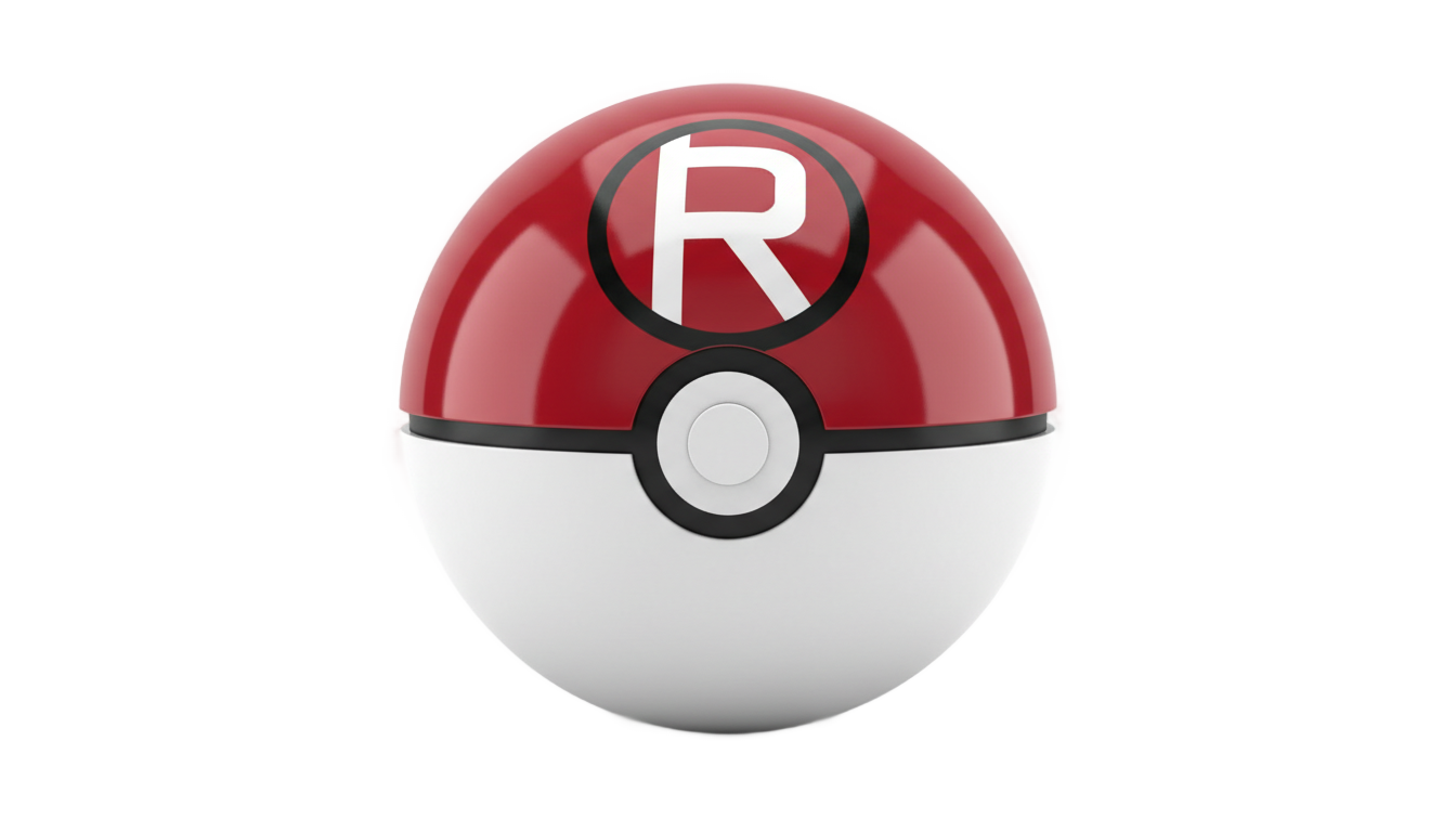 team rocket pokeball png PNG transparent background