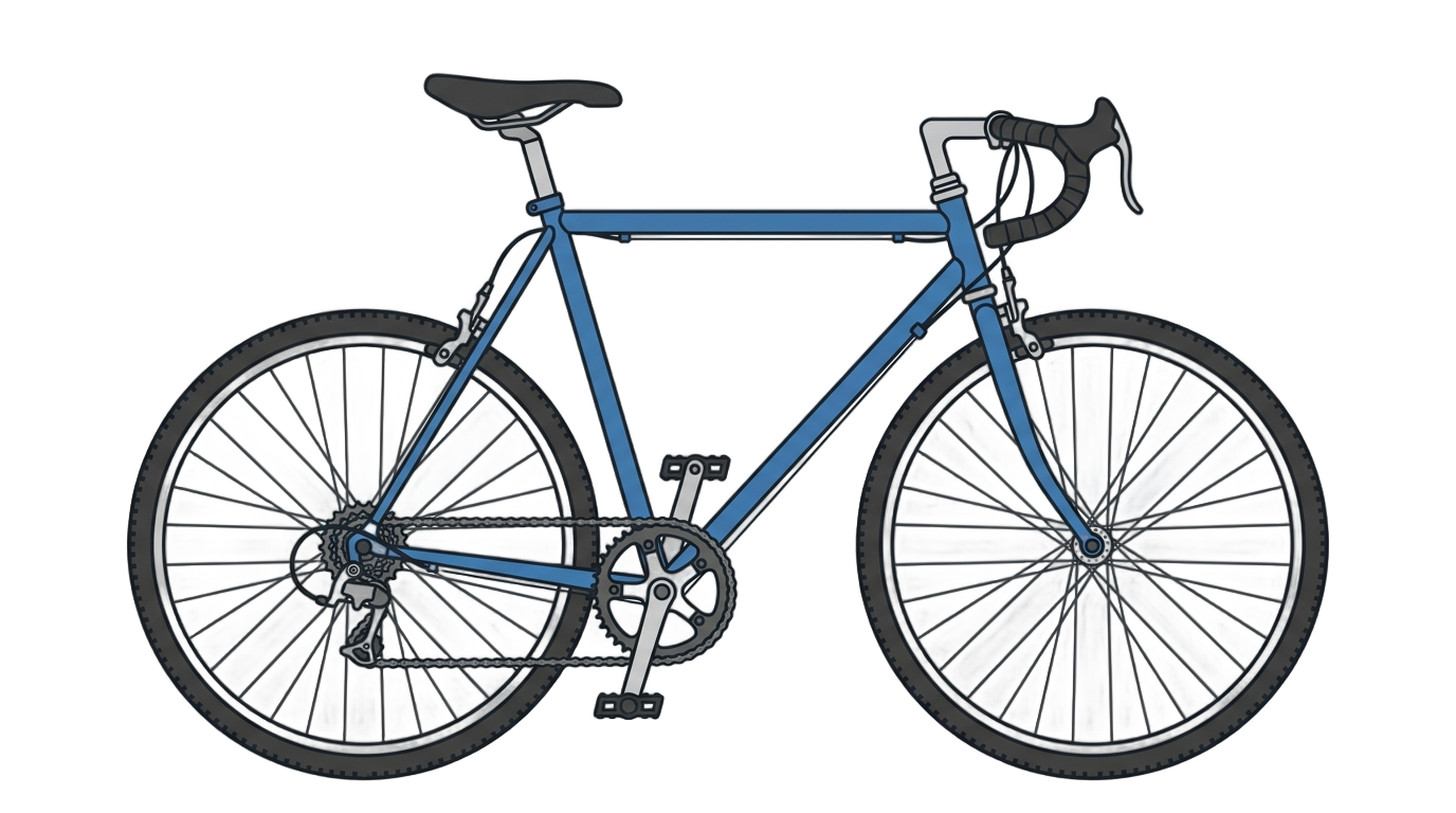 bicycle illustration png PNG transparent background