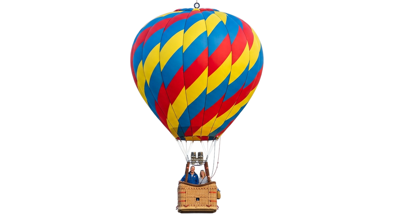 real hot air balloon png PNG transparent background