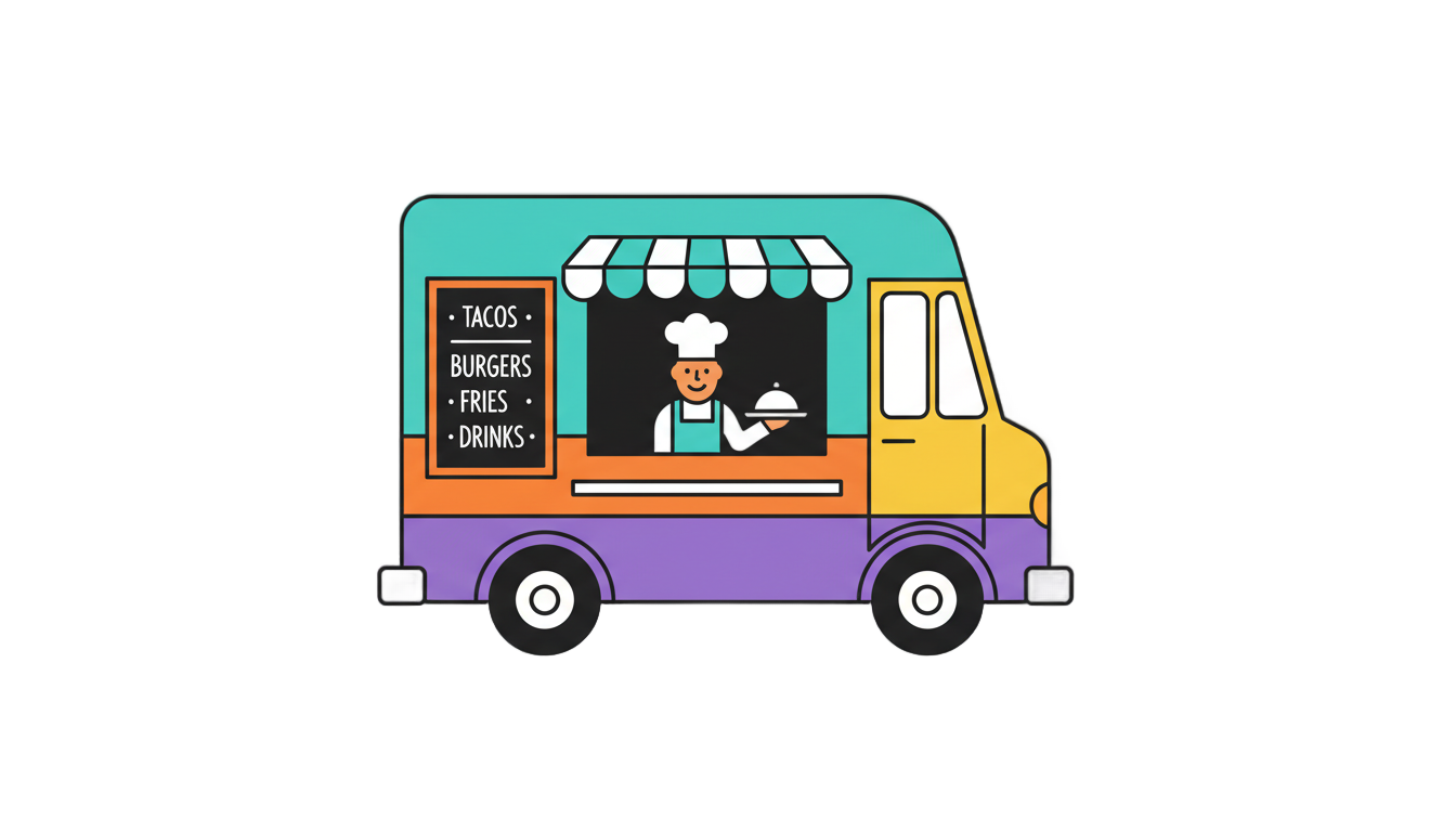 food truck icon png PNG transparent background