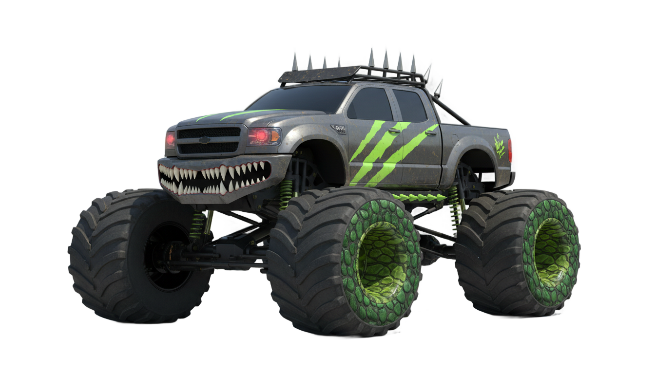 dinosaur monster truck png PNG transparent background