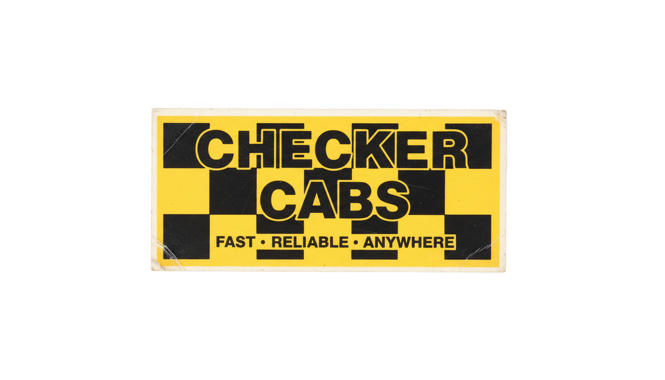 fake taxi sticker png PNG transparent background