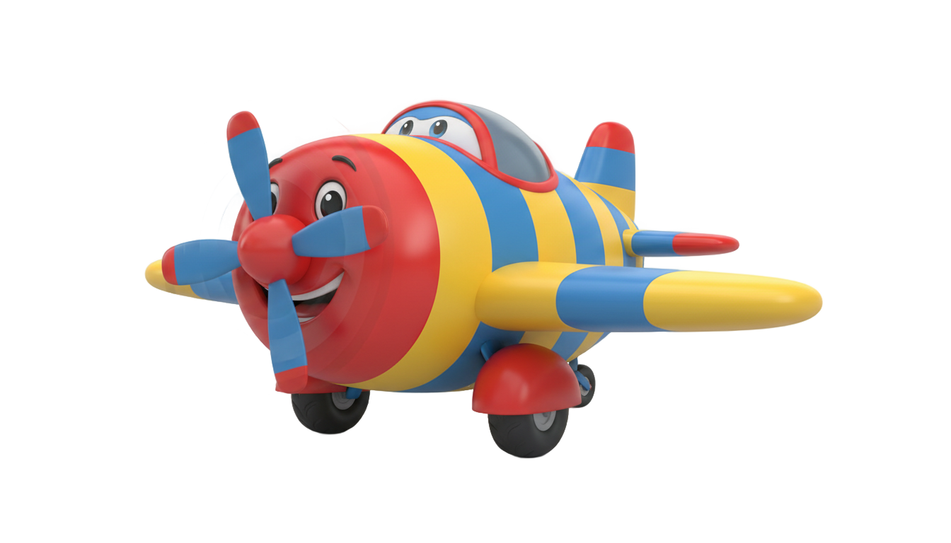 cartoon airplane png PNG transparent background