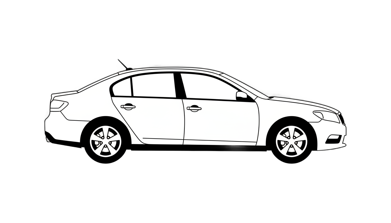 car outline png PNG transparent background