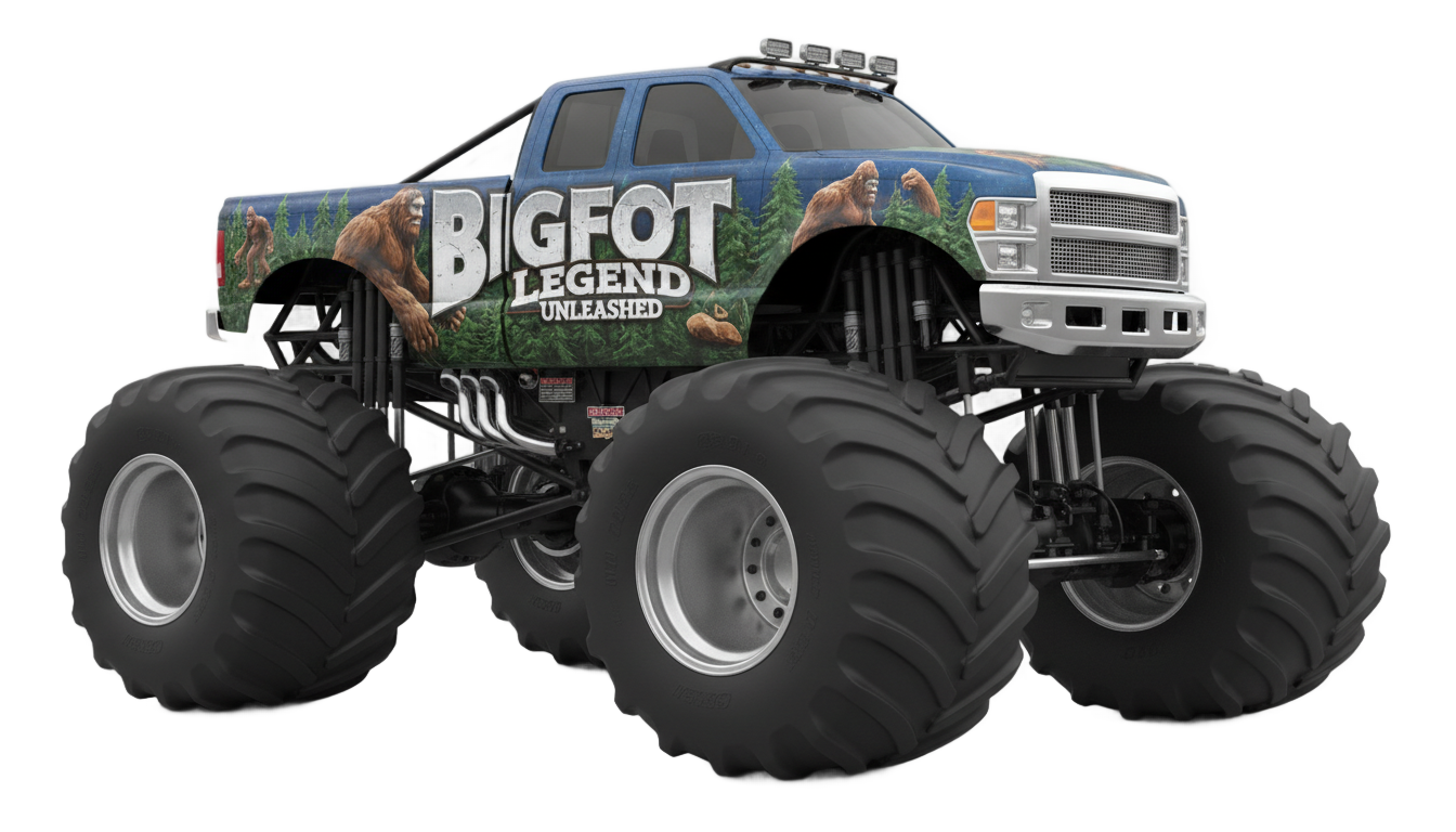 bigfoot monster truck png PNG transparent background