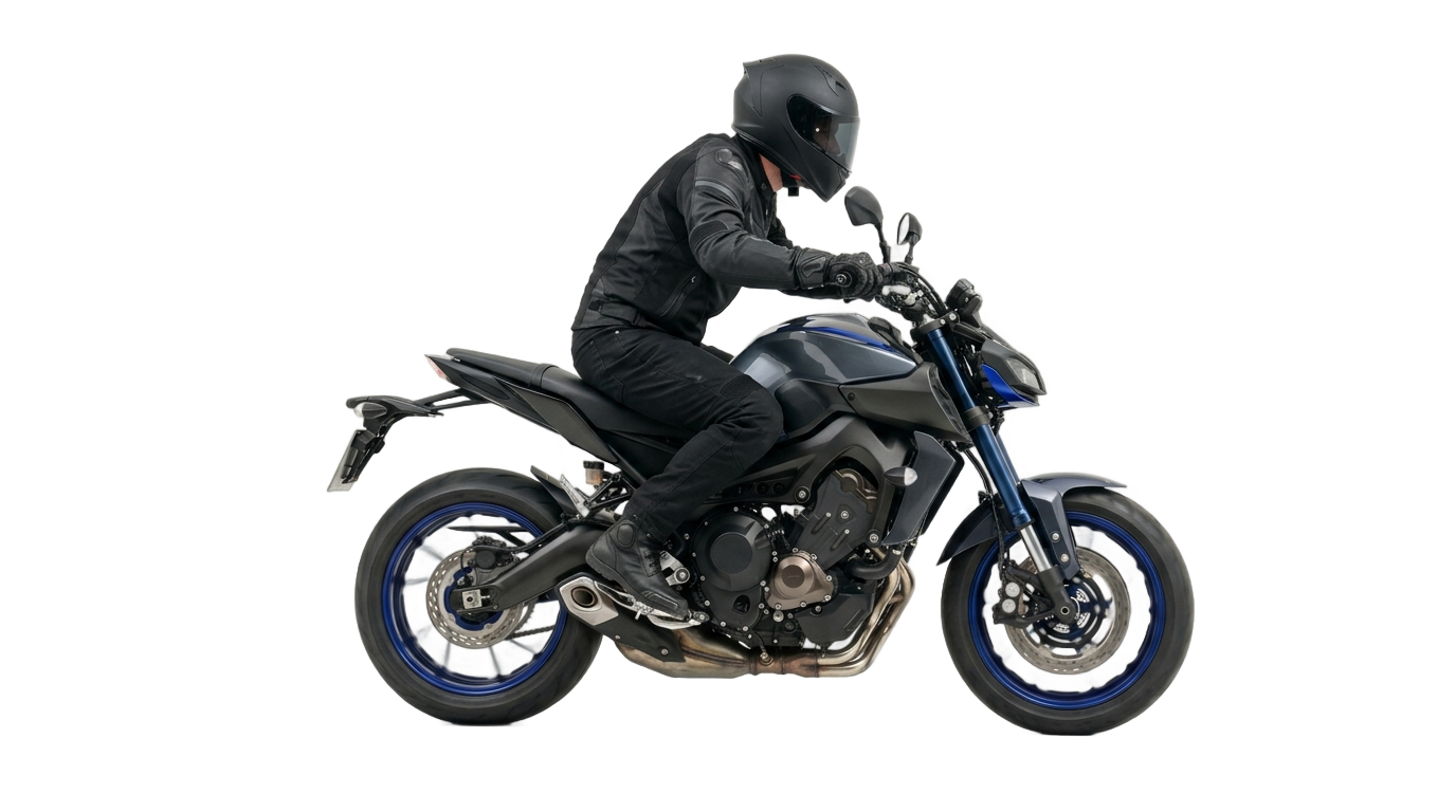 man riding motorcycle png PNG transparent background