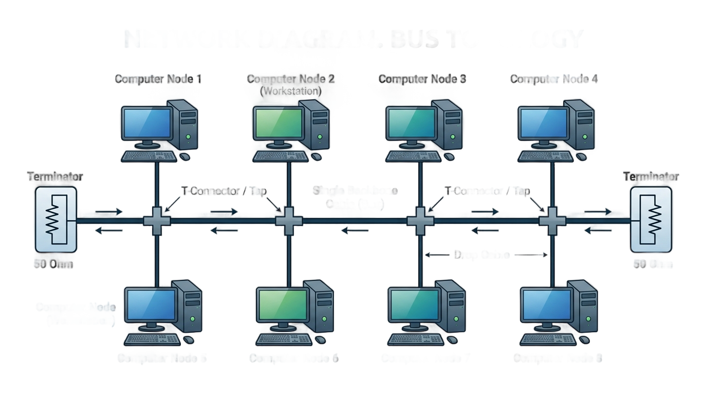 bus topology png PNG transparent background