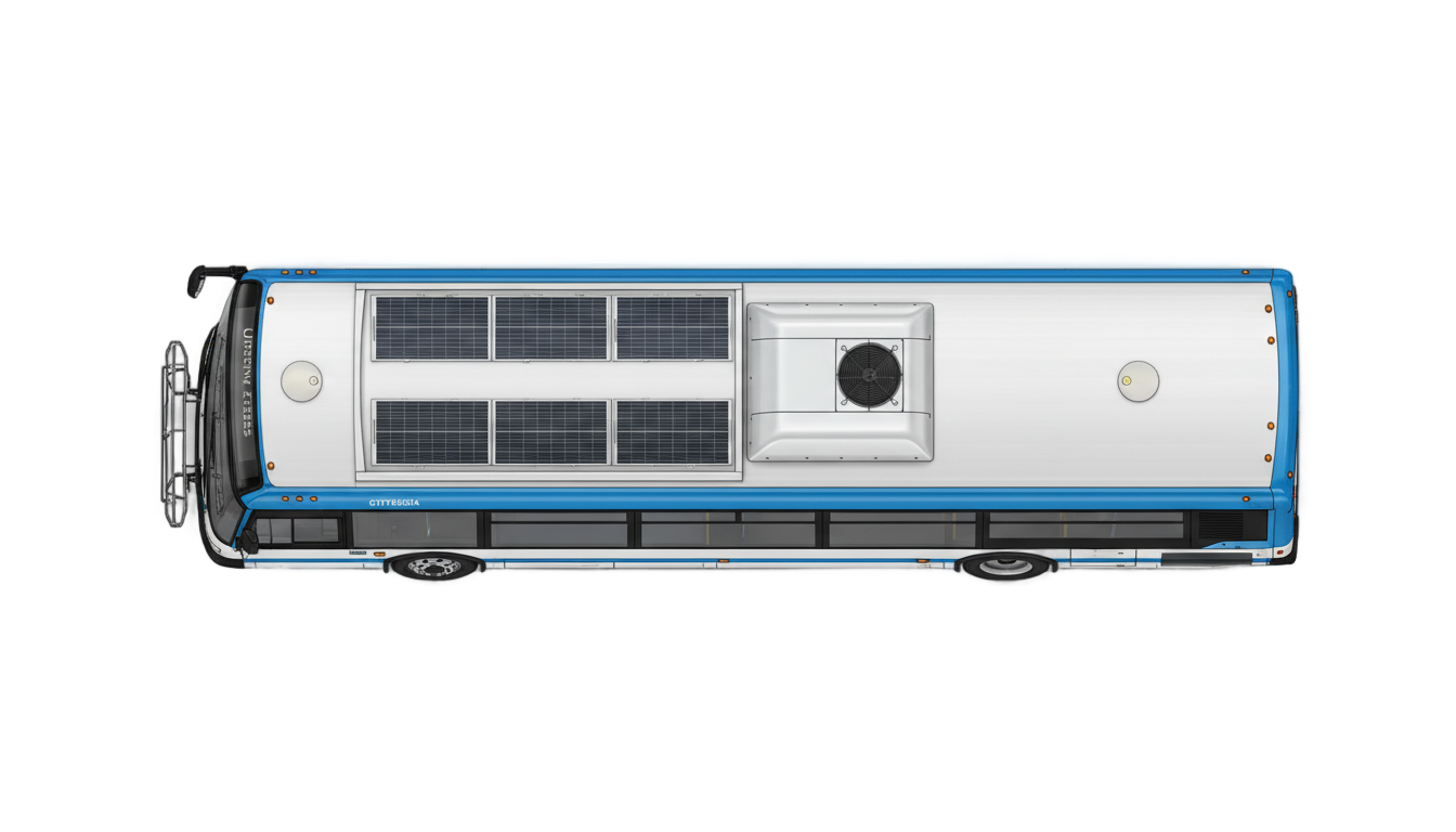 bus top view png PNG transparent background