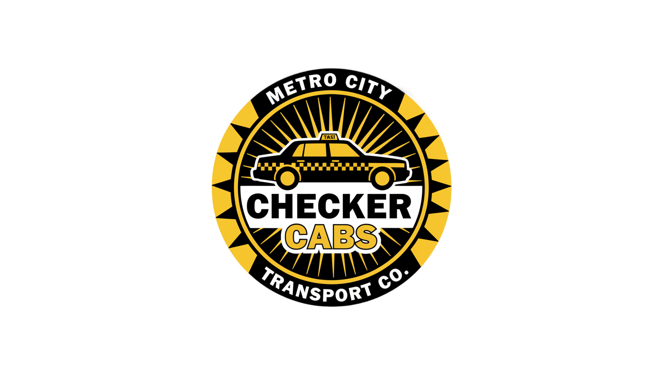 vector fake taxi logo png PNG transparent background
