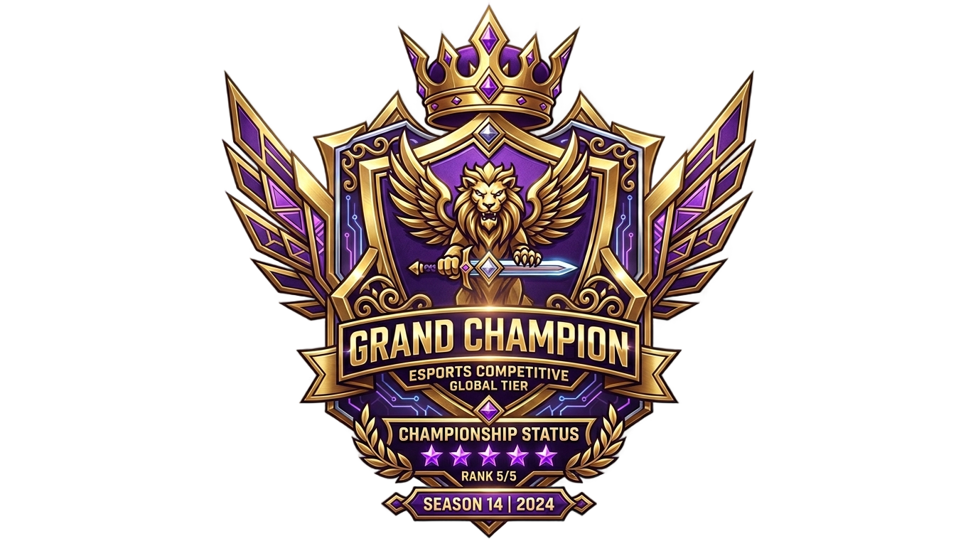 grand champion rocket league png PNG transparent background