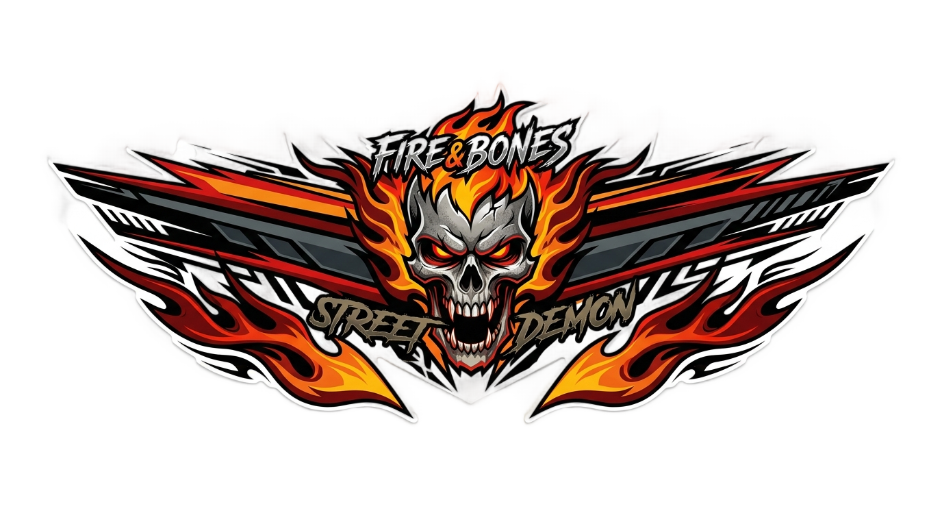 motorcycle sticker design png PNG transparent background