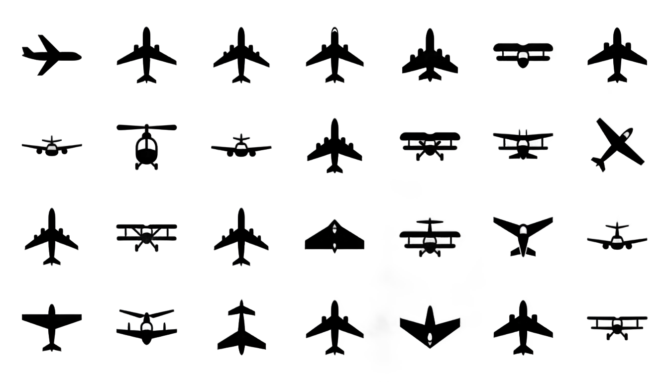 airplane icons png PNG transparent background