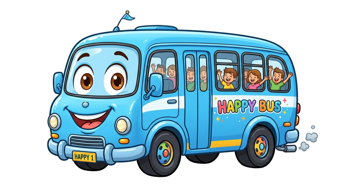 tayo the little bus characters png PNG transparent background