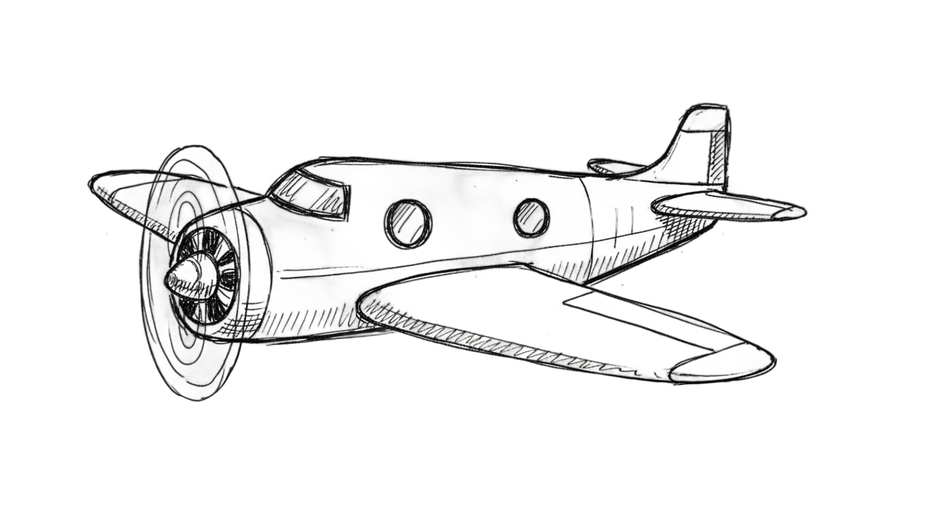 airplane doodle png PNG transparent background