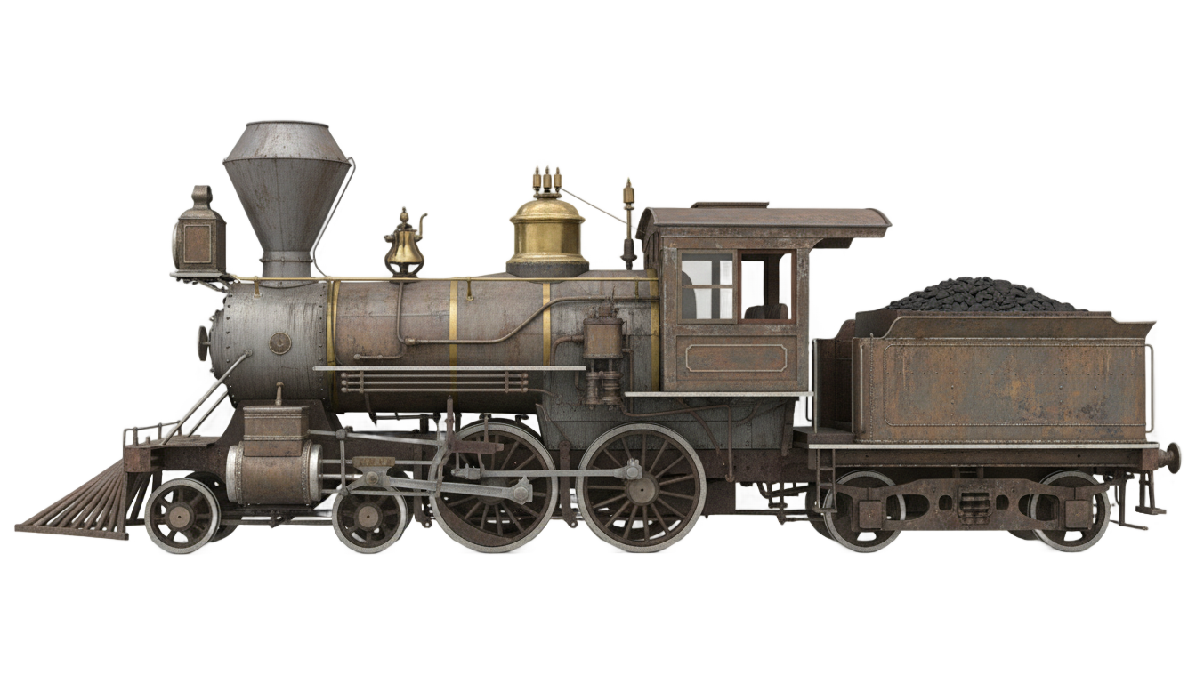vintage train png PNG transparent background