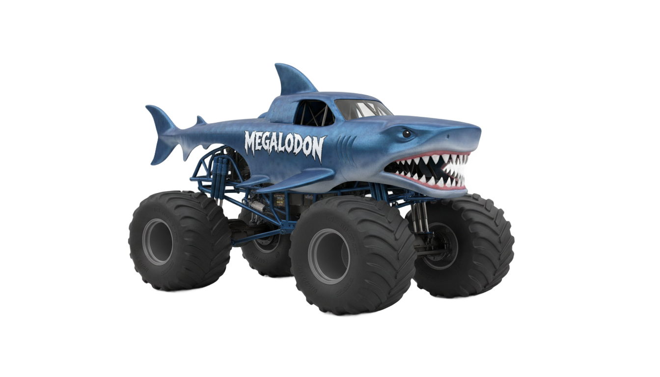 megalodon truck png PNG transparent background