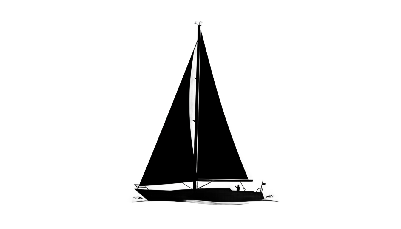 sailboat silhouette png PNG transparent background