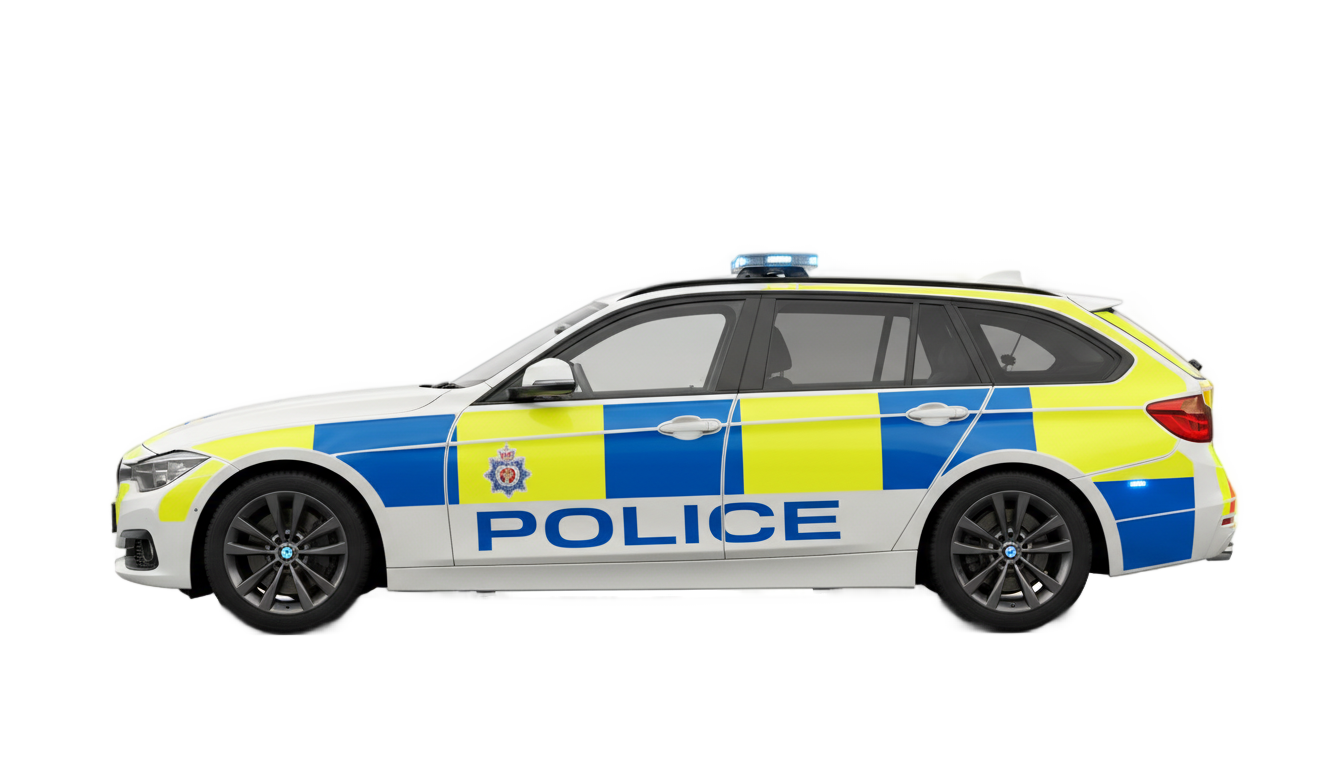 uk police car png PNG transparent background