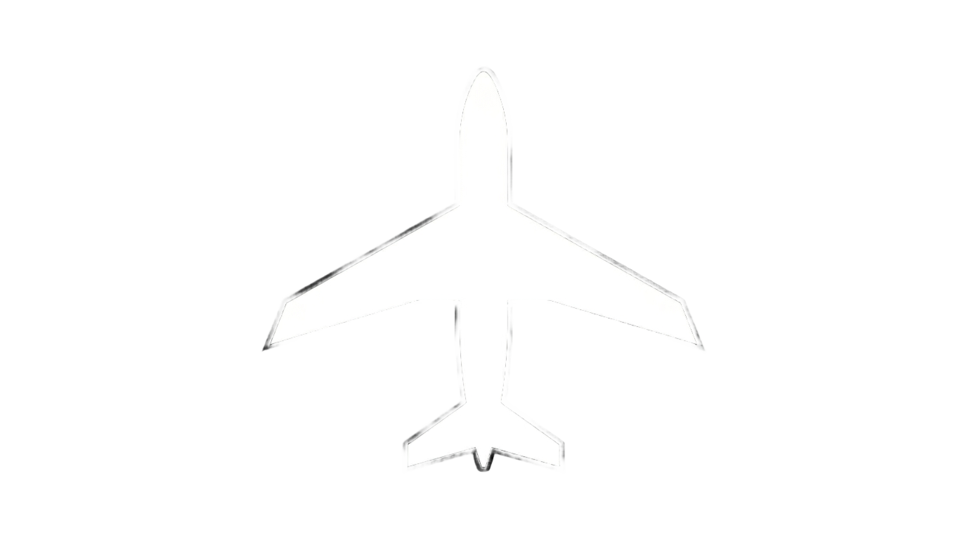 airplane icon white png PNG transparent background