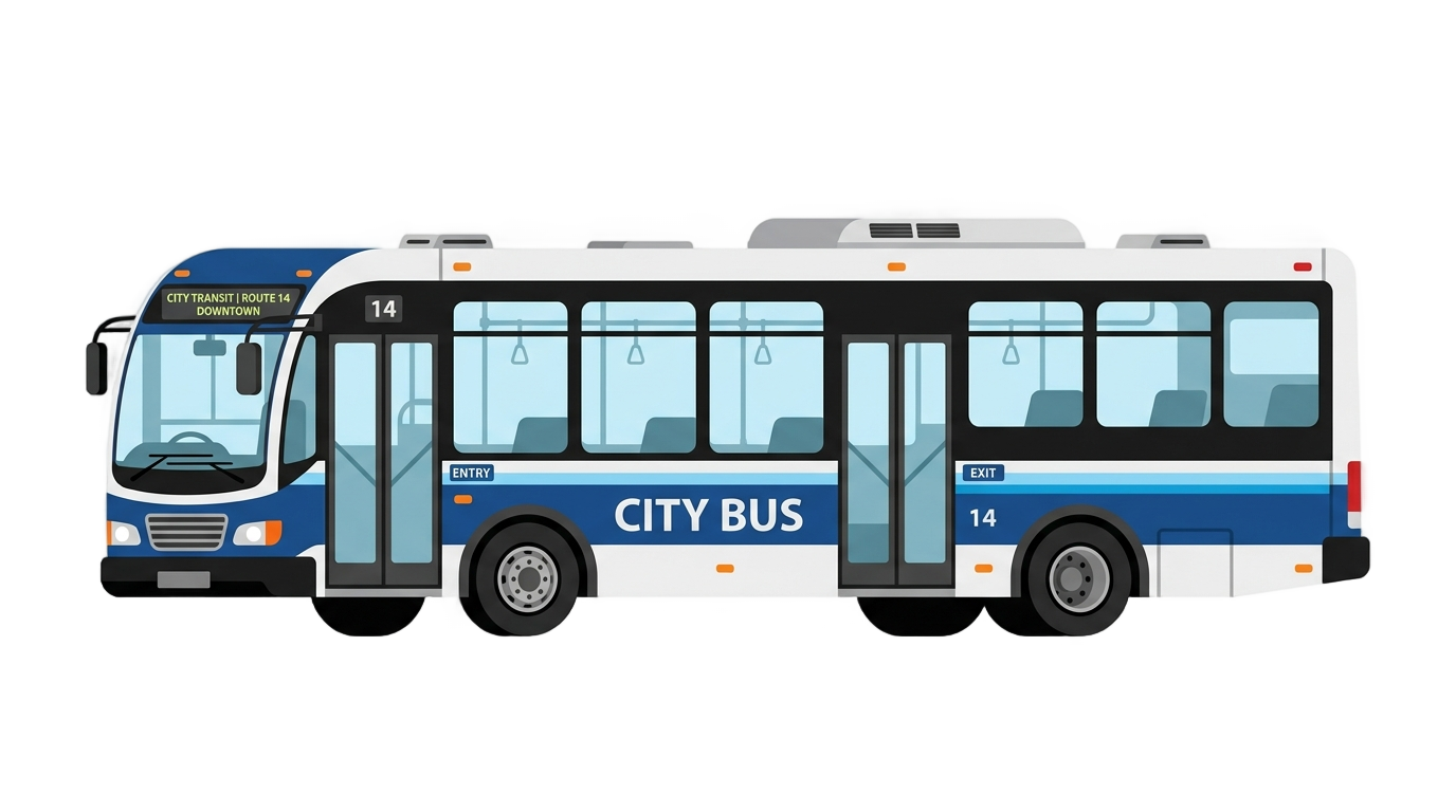 bus vector png free download PNG transparent background