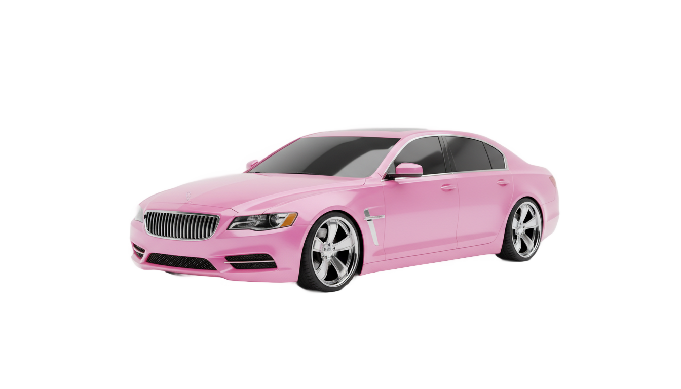 pink car png PNG transparent background