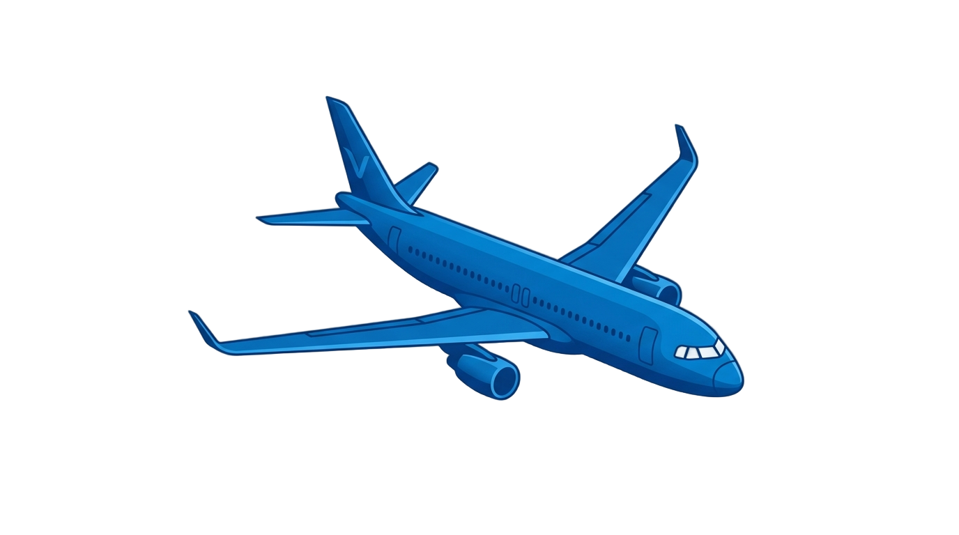 blue airplane icon png PNG transparent background