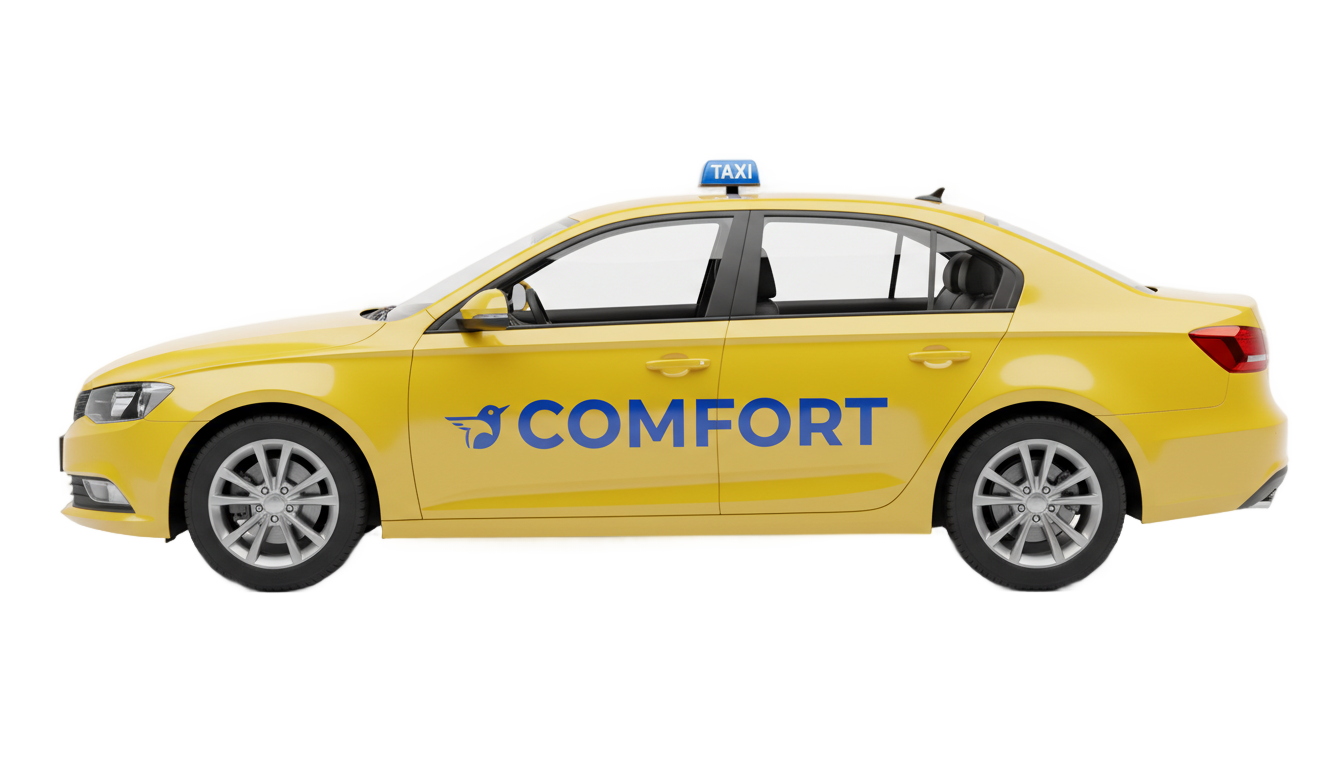 comfort taxi png PNG transparent background