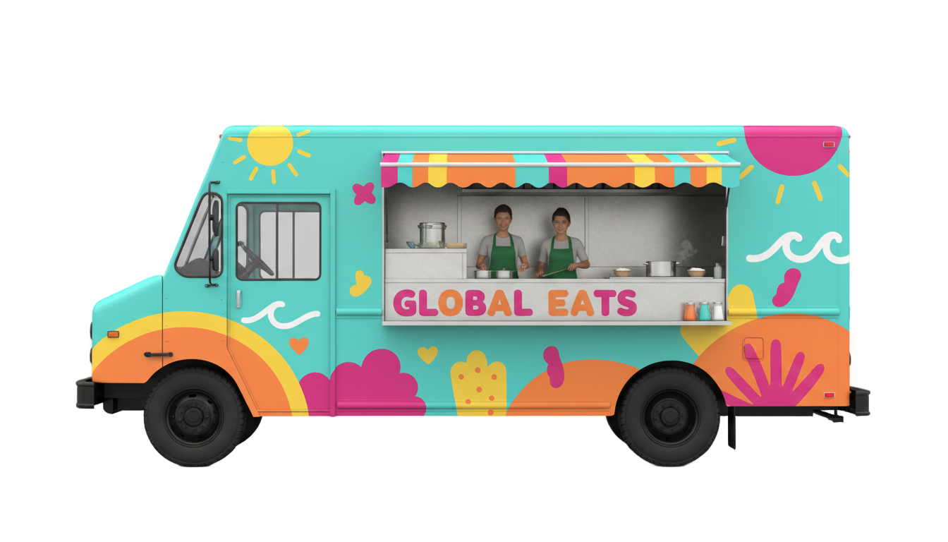 food truck clipart png PNG transparent background